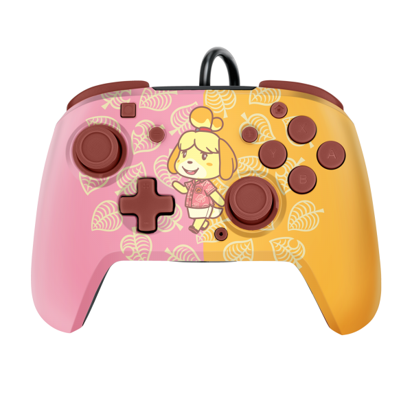 Mando Pdp Faceoff Deluxe Audio Wired Controller Animal Crossing: Isabelle ( Switch 2 )