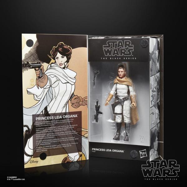 Figura hasbro princess leia organa star wars comics black series