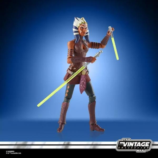 Figura hasbro ahsoka 9 -5 cm sw clone wars star wars vintage f44945x0