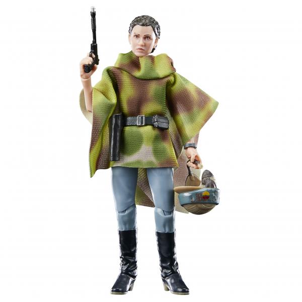 Figura hasbro the black series 40th aniversario star wars: return of the jedi - princesa leia (endor)