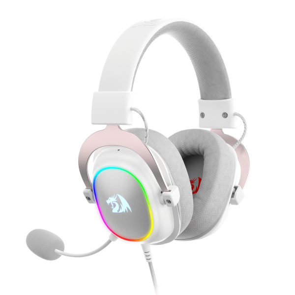 Redragon - Zeus X Auricular Gaming Rgb Virtual 7.1 Usb Micrófono Blanco