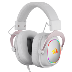 Redragon - Zeus X Auricular Gaming Rgb Virtual 7.1 Usb Micrófono Blanco
