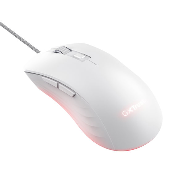 Raton Gaming Gxt924 Ybar+ Blanco Rgb Trust