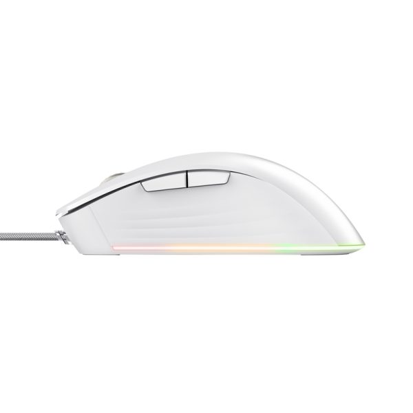 Raton Gaming Gxt924 Ybar+ Blanco Rgb Trust