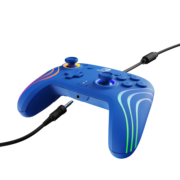 Mando Pdp Afterglow Wave Wired Controller Blue (azul) ( Switch 2 )