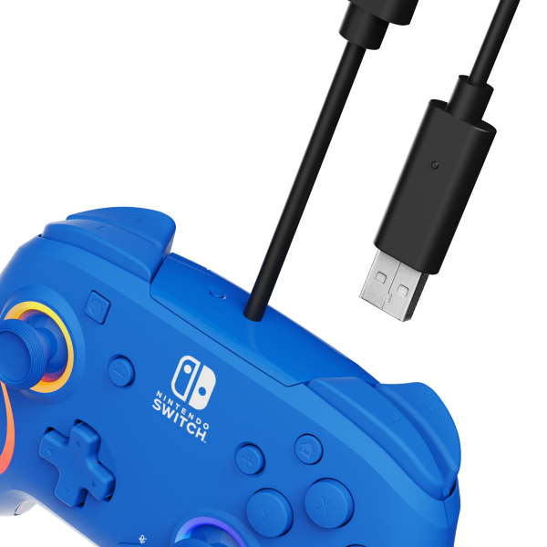 Mando Pdp Afterglow Wave Wired Controller Blue (azul) ( Switch 2 )