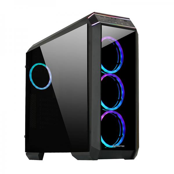 Caja Gaming Chieftec Stallion Ii Rgb Negro Cristal Templado Pn: Gp-02b-uc-op Ean: 0753263078261