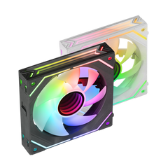 Ventilador mars gaming mflinkfinity 120mm argb negro