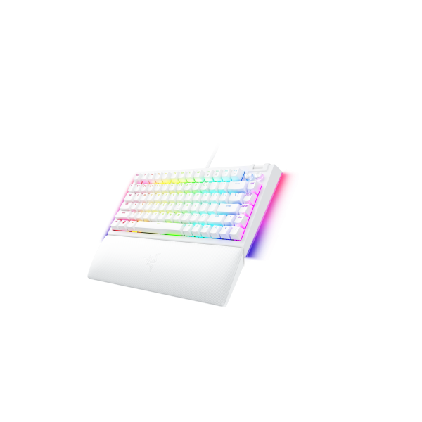 Teclado Mecánico Gaming Razer BlackWidow V4 75% USB Blanco QWERTY en Inglés