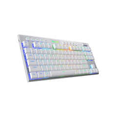 Redragon - Horus Teclado Mecánico Tkl Gaming Inalámbrico Rgb - Switch Rojo - Espaol (la) - Blanco