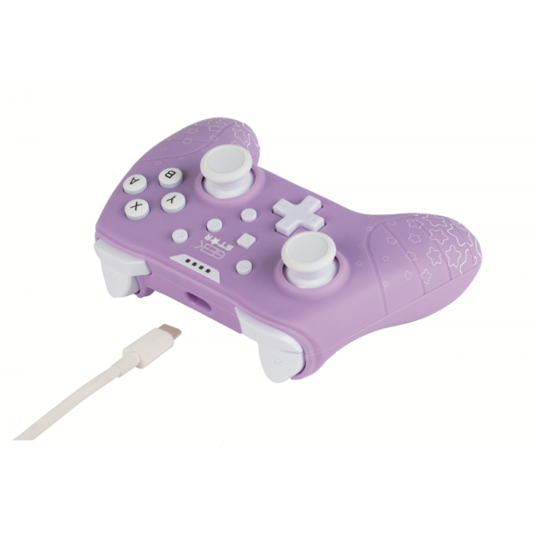 Konix 61881114934 mando y volante Púrpura USB Gamepad Nintendo Switch, Nintendo Switch OLED