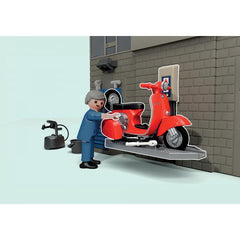 Playmobil taller vespa estilo retro aos 60