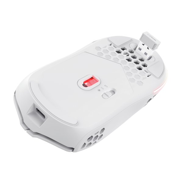 Raton Gaming Gxt929 Helox Blanco Rgb Trust