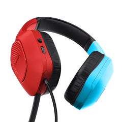 Auricular Gaming Gxt416s Zirox Rojo/azul Trust