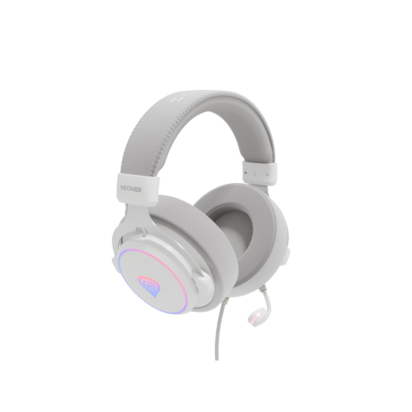 Auriculares Gaming Genesis 7.1 Usb Neon 764 Rgb Blanco