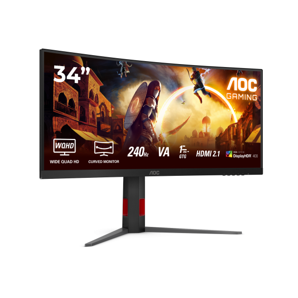 Monitor Gaming Aoc Curvo Wqhd 180hz Cu34g4