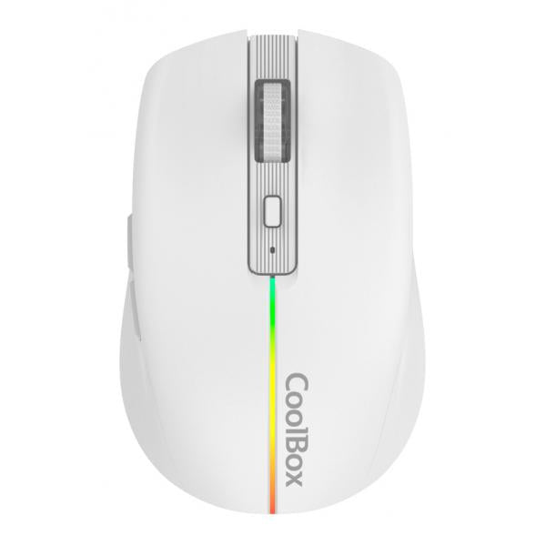 Raton Wireless Coolbox W01 Rgb Gaming Blanco Pn: Coo-mou-w01-w Ean: 8436624420047