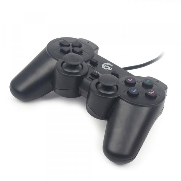 Mando PC Gaming Gembird / Dual Vibracion / Cable 1.8m / Negro / JPD-UDV-01