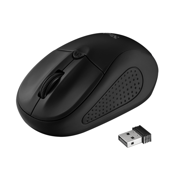 Ratón Trust Wireless Mouse Primo - Matte Black (sensor Optico De 1.000 - 1.600 Ppp Reales)