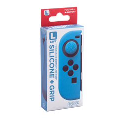 Funda de silicona Fr-tec Silicone + Grip For Joy-con Izquierdo (let) Azul