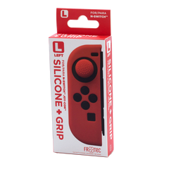 Funda de silicona Fr-tec Silicone + Grip For Joy-con Izquierdo (left) Rojo