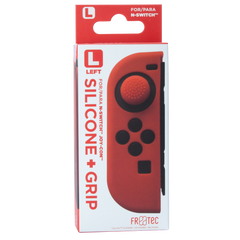 Funda de silicona Fr-tec Silicone + Grip For Joy-con Izquierdo (left) Rojo