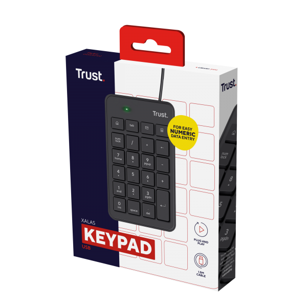 Teclado Trust Xalas Usb Numeric Keypad