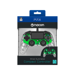 Accesorio Nacon Wired Illuminated Compact Controller Green (oficial) Playstation 4 PS4