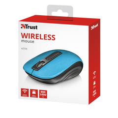 Ratón Trust Wireless Mouse Aera - Blue (sensor Optico De 800 - 1.600 Ppp Reales)