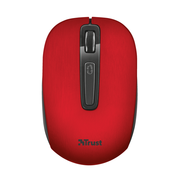 Ratón Trust Wireless Mouse Aera - Red (sensor Optico De 800 - 1.600 Ppp Reales)