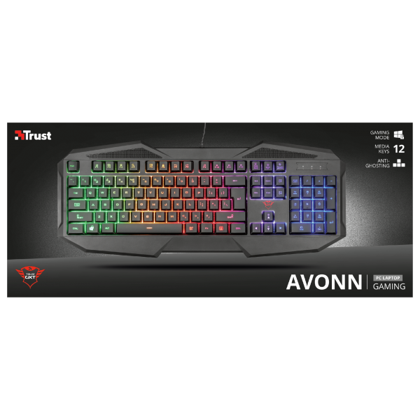 Teclado Trust Avonn Gaming Keyboard Gxt 830-rw (spain)