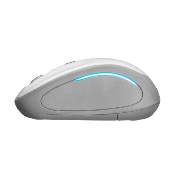 Ratón Trust Wireless Mouse Yvi Fx - White (sensor Optico De 800 - 1.600 Ppp Reales)