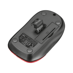 Ratón Trust Wireless Mouse Inu - Red (sensor Optico De 1.000 Ppp Reales)