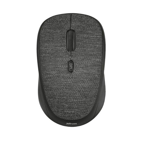 Ratón Trust Wireless Mouse Yvi - Black Tejido (negro) (sensor Optico De 800 - 1.600 Ppp Reales)