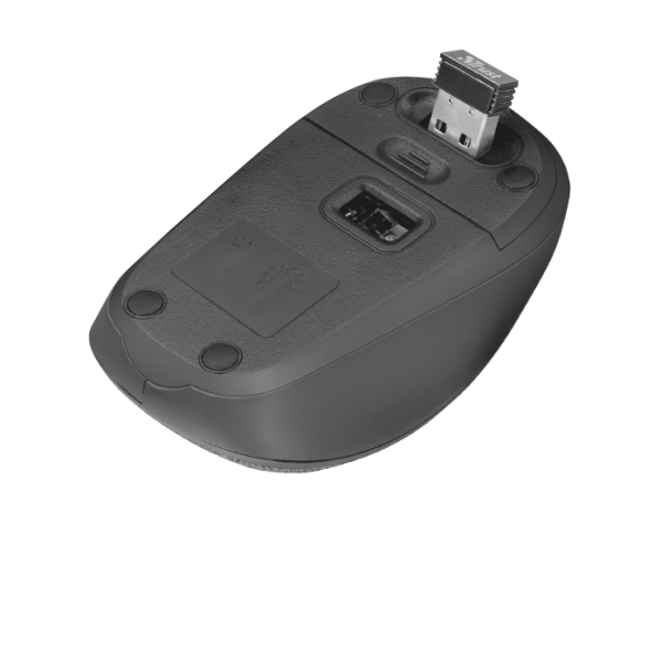 Ratón Trust Wireless Mouse Yvi - Black Tejido (negro) (sensor Optico De 800 - 1.600 Ppp Reales)