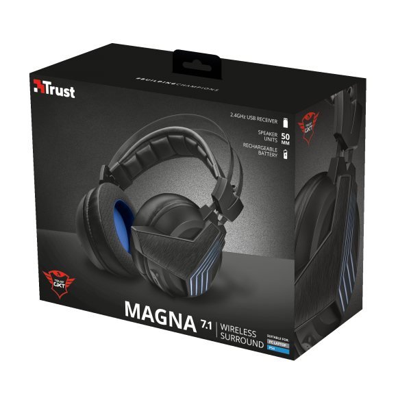 Cascos Trust Magna Wireless 7.1 Surround Gaming Headset Gxt 393(ps4/pcd) Playstation 4 PS4