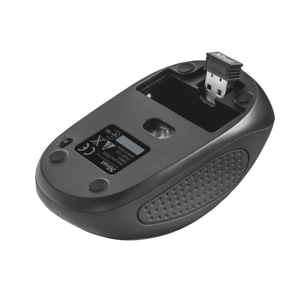 Ratón Trust Silent Click Wireless Mouse Primo Black (sensor Optico De 800 - 1.200 Ppp Reales)