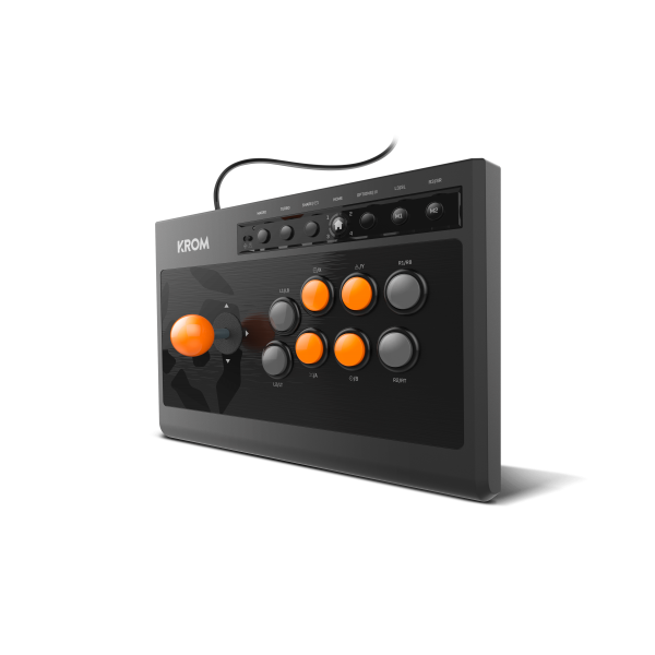 Krom Kumite Negro USB Panel de mandos tipo máquina recreativa Analógico/Digital PlayStation 4, Playstation, Playstation 3, Xbox One
