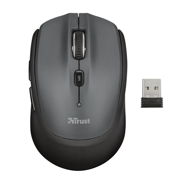 Ratón Trust Nona Wireless Compact Mouse Black (sensor Optico De 800 - 1.600 Ppp Reales)
