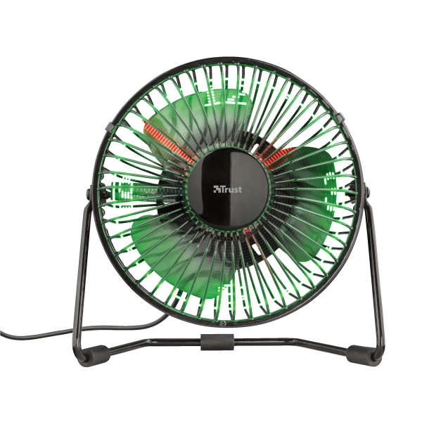 Ventilador Trust Victu Usb Desk Fan With Led Clock