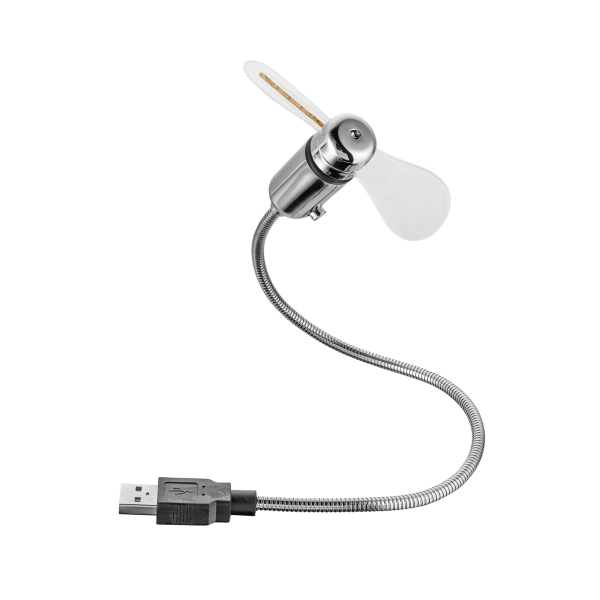 Ventilador Trust Flex Usb Mini Fan With Led Clock