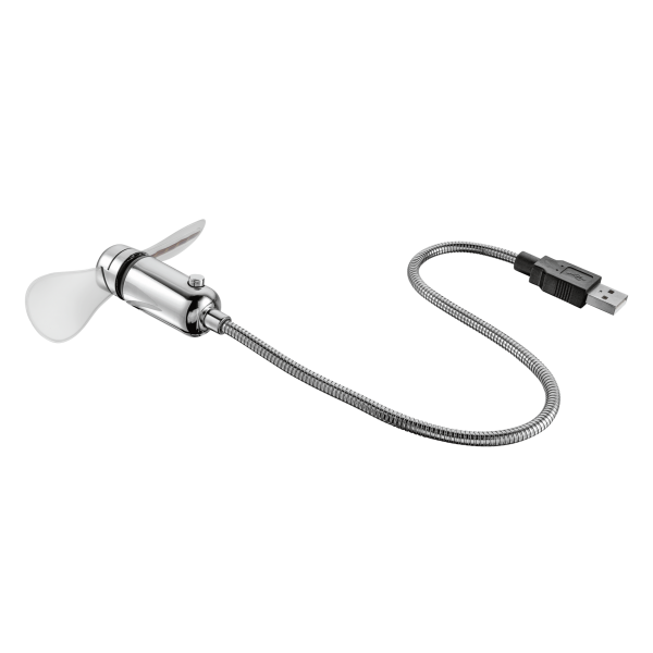 Ventilador Trust Flex Usb Mini Fan With Led Clock