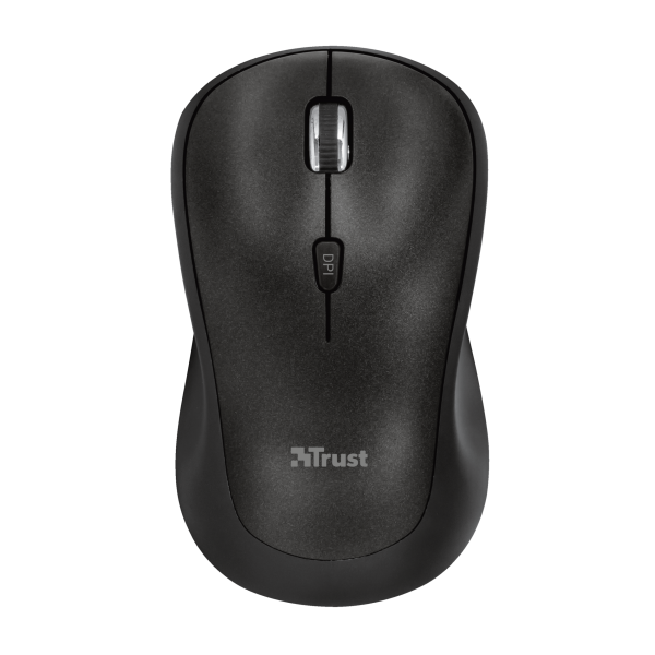 Ratón Trust Wireless Mouse Yvi Plus Black (negro) (sensor Optico De 800 - 1.600 Ppp Reales)