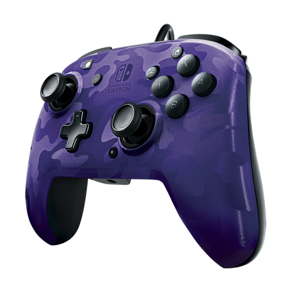 Mando Pdp Faceoff Deluxe + Audio Wired Controller Purpura ( Switch 2 )
