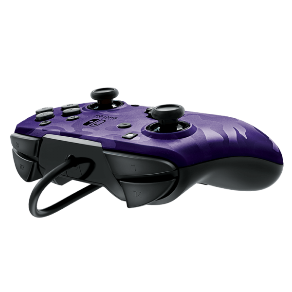 Mando Pdp Faceoff Deluxe + Audio Wired Controller Purpura ( Switch 2 )