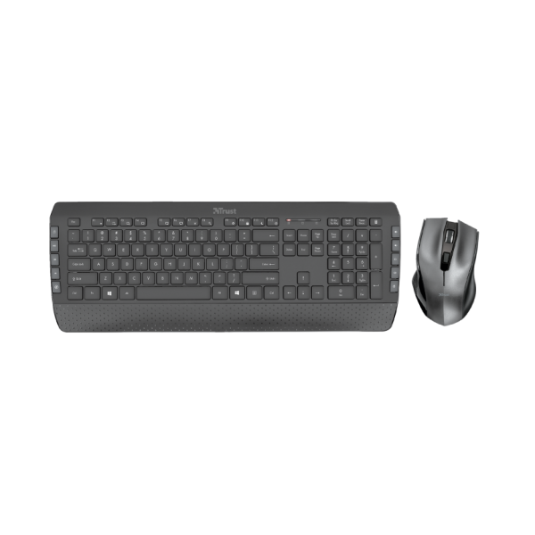 Gaming Pack Trust Silent Wireless Black Keyboard & Mouse Tecla 2 Qwerty