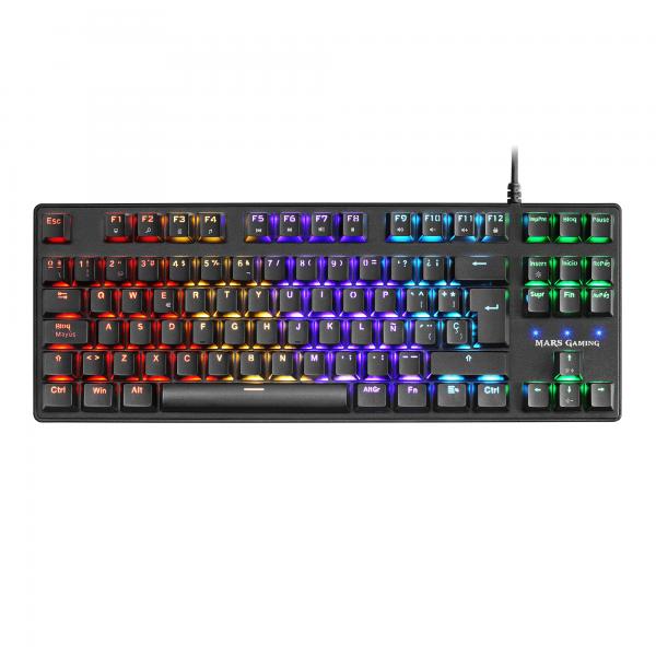 Teclado Gaming Mars Gaming MKXTKL Otemu SQ RGB Negro