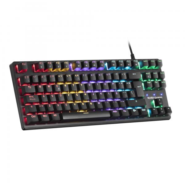 Teclado Gaming Mars Gaming MKXTKL Otemu SQ RGB Negro