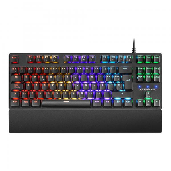 Teclado Gaming Mars Gaming MKXTKL Otemu SQ RGB Negro