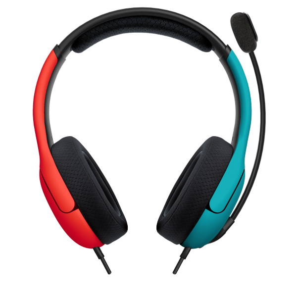 Accesorio Pdp Lvl 40 Wired Stereo Gaming Headset Blue/ Red (azul/rojo) ( Switch 2 / Switch / Lite )